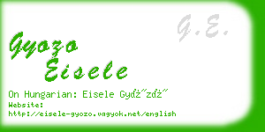 gyozo eisele business card